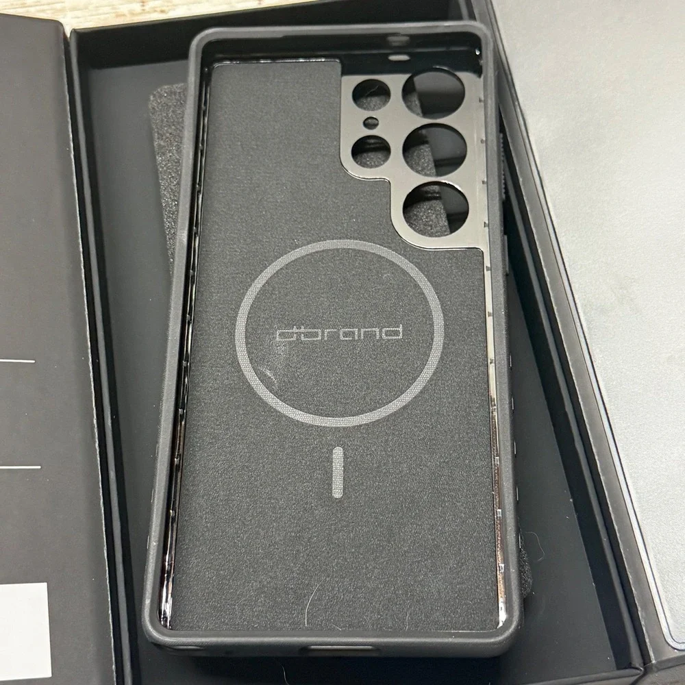 dbrand Grip Case Samsung Galaxy S25 Ultra MagSafe Black Leather Skin